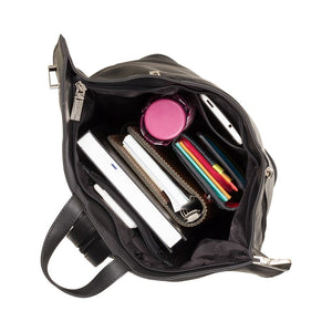 Visconti Brooke Ladies Black Leather Backpack