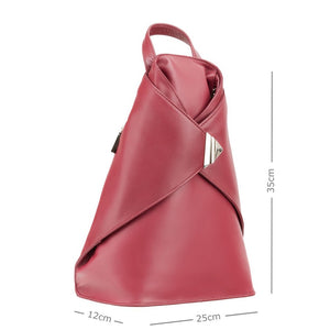 Visconti Brooke Ladies Red Leather Backpack