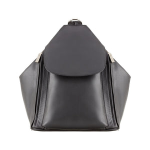 Visconti Danii Ladies Black Leather Backpack | Shoulder Bag
