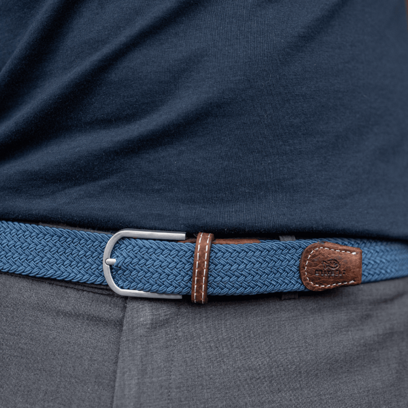 Premium Air Force Blue Woven Elastic Stretch BillyBelt Belt