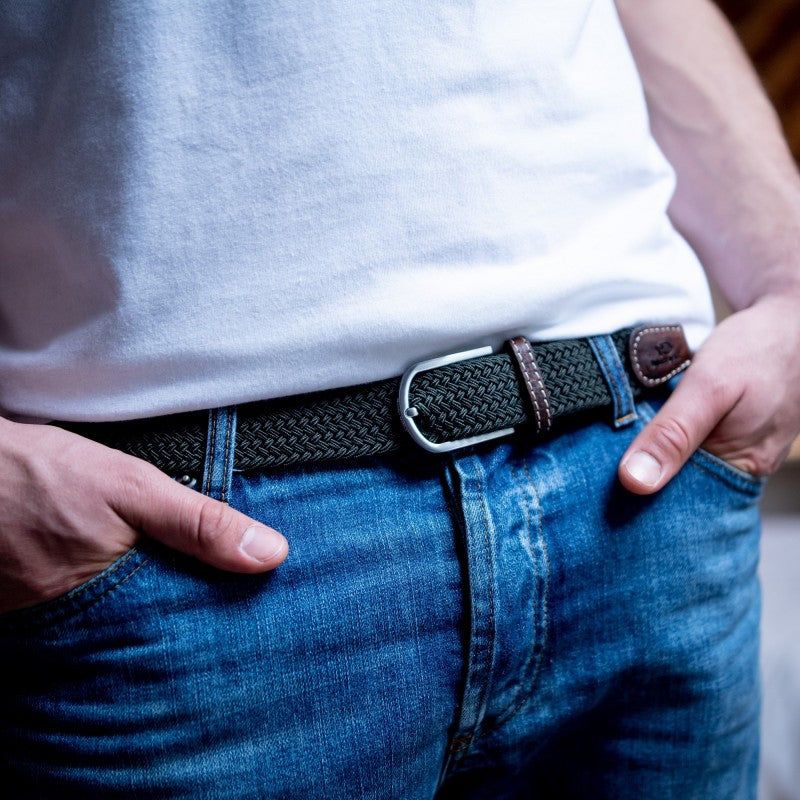 Elastic black belt hot sale