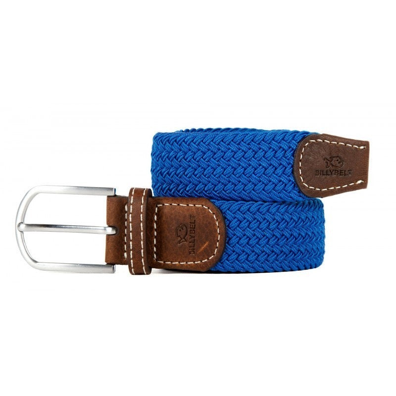 Premium Azure Blue Woven Elastic Stretch BillyBelt Belt