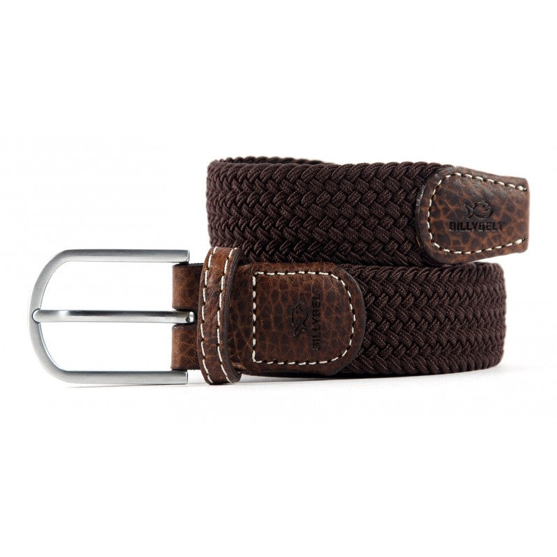 Leaf Brown Premium Brown Woven Elastic Stretch BillyBelt Belt