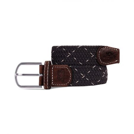 The Kiruna black and white premium Billybelt stretch belt