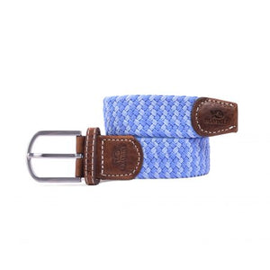 BillyBelt sky Oia blue elastic woven stretch belt