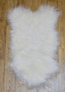 Hanlin white Icelandic sheepskin rug