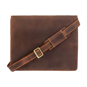 Visconti Harvard A4 Oil Tan Leather Messenger Bag