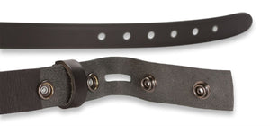 Hawkdale Mens 100% Heavy Duty Hide Black Leather Belt Without Buckle/Box